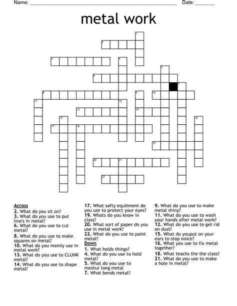 metal threaded fabric crossword|METAL.